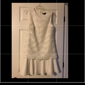 Tahari white dress